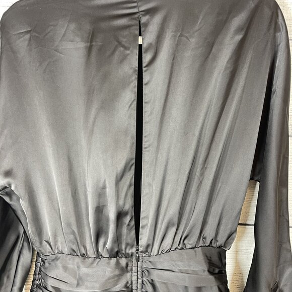 Redpolaris Black Funky Asymmetrical Style Party Mini Dress Size M - Picture 8 of 12